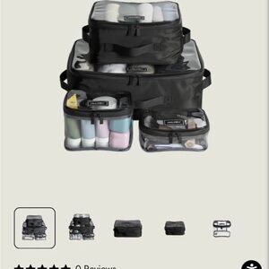Black Travel Organizer Set by Hulken